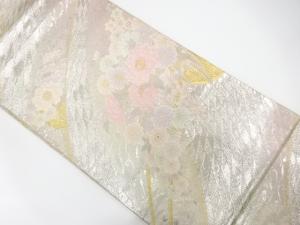 花車模様織り出し　袋帯